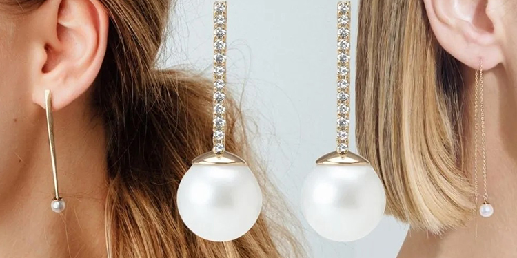 how to style dangle pearl earrings